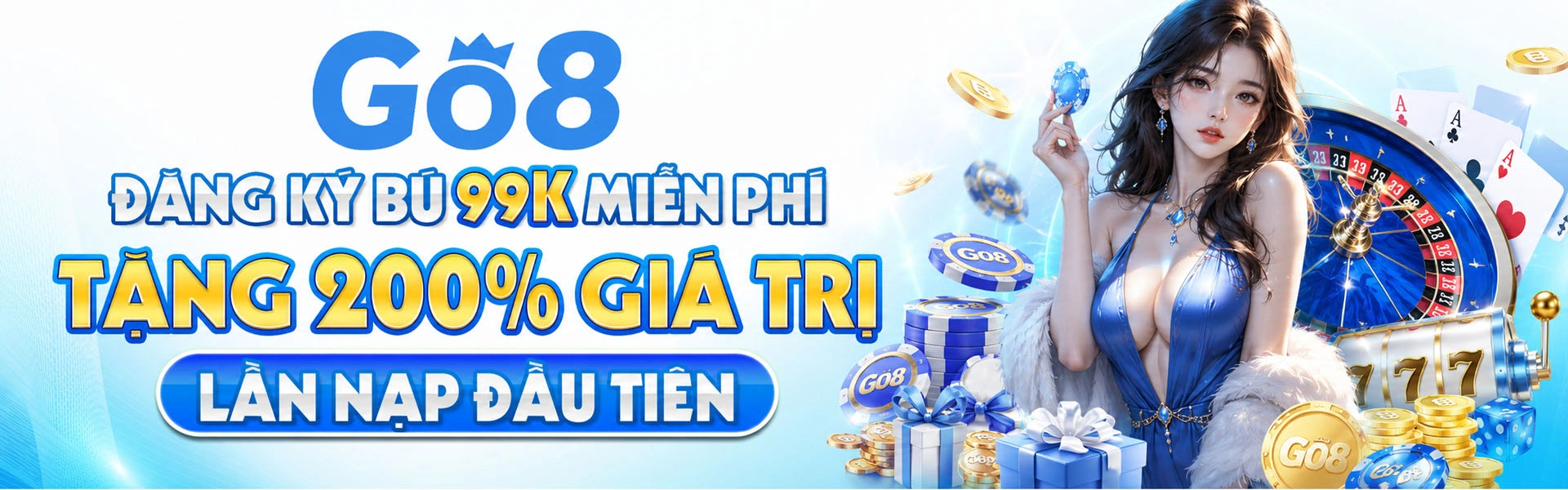 Hình giới thiệu Go8 tương thích nhiều thiết bị và các khu nội dung chính